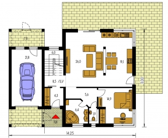 Floor plan of ground floor - CUBER 4
